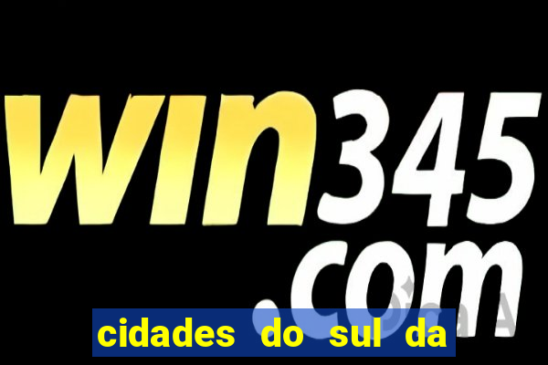 cidades do sul da bahia mapa